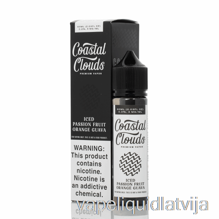 Ledus Marakujas Apelsīnu Gvajava - Piekrastes Mākoņi Co. - 60 Ml 6 Mg Vape šķidruma